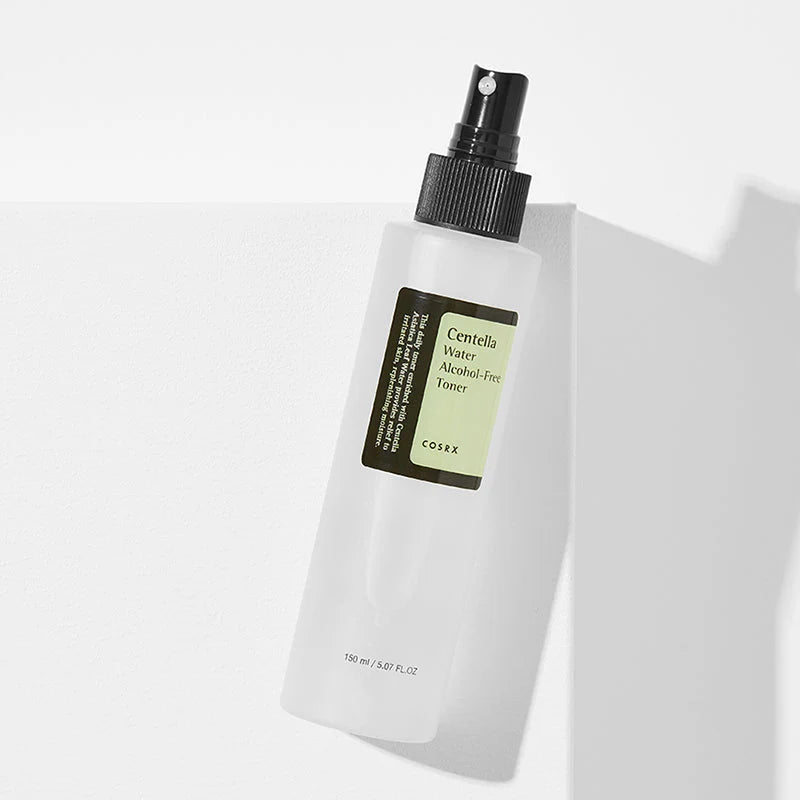 CosRX Centella Water Alcohol-Free Toner bottle on a white background