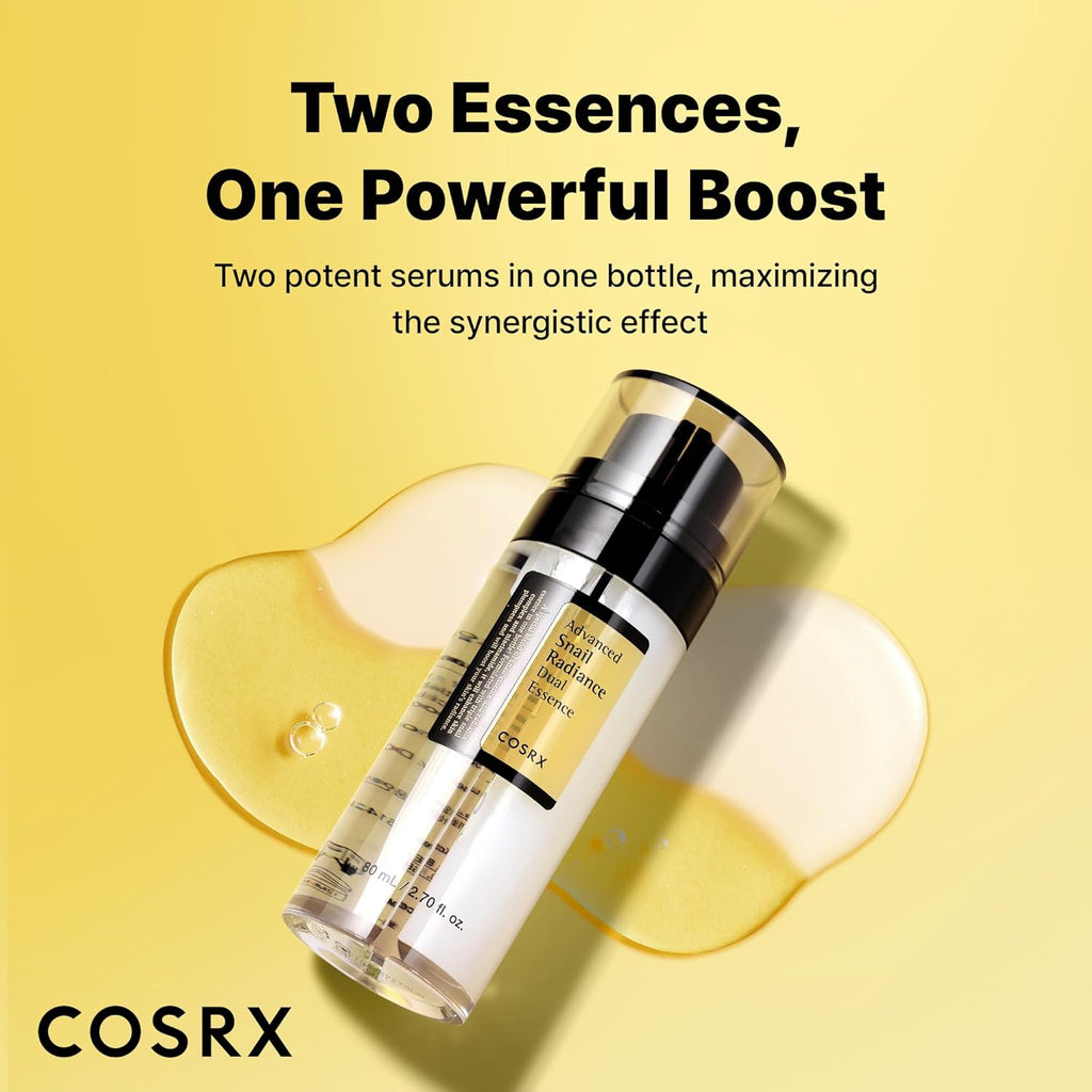 COSRX Advanced Snail Radiance Dual Essence 80ml | Brightening & Hydrating Snail Mucin Serum