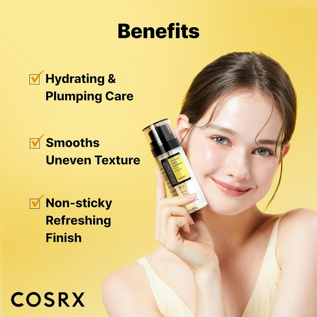 COSRX Advanced Snail Radiance Dual Essence 80ml | Brightening & Hydrating Snail Mucin Serum