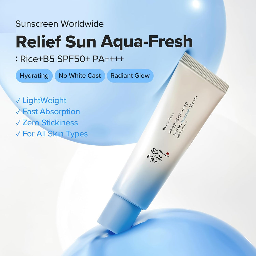 Beauty of Joseon Relief Sun Aqua-Fresh: Rice + B5 SPF50+ PA++++ (50ml x 2)