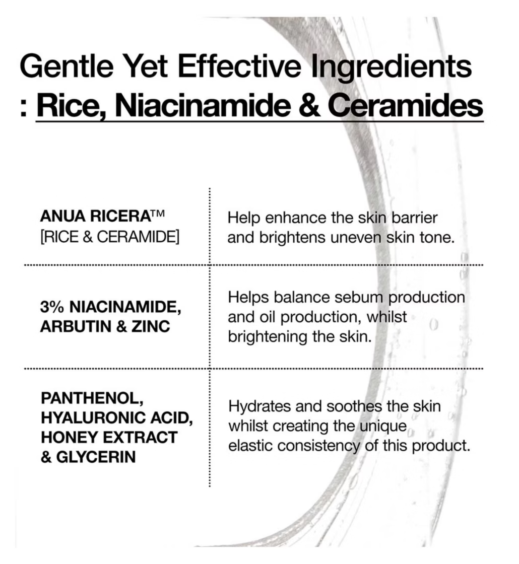 Anua Rice Ceramide 7 Hydrating Barrier Serum 50ml