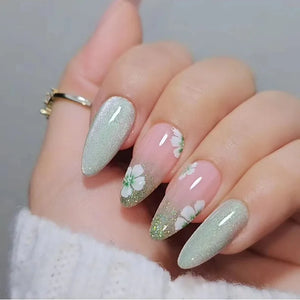 Almond Fake Nail Set-4