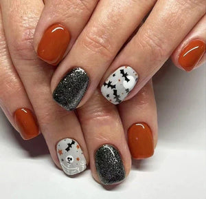 Black Halloween Press-on Nails-18