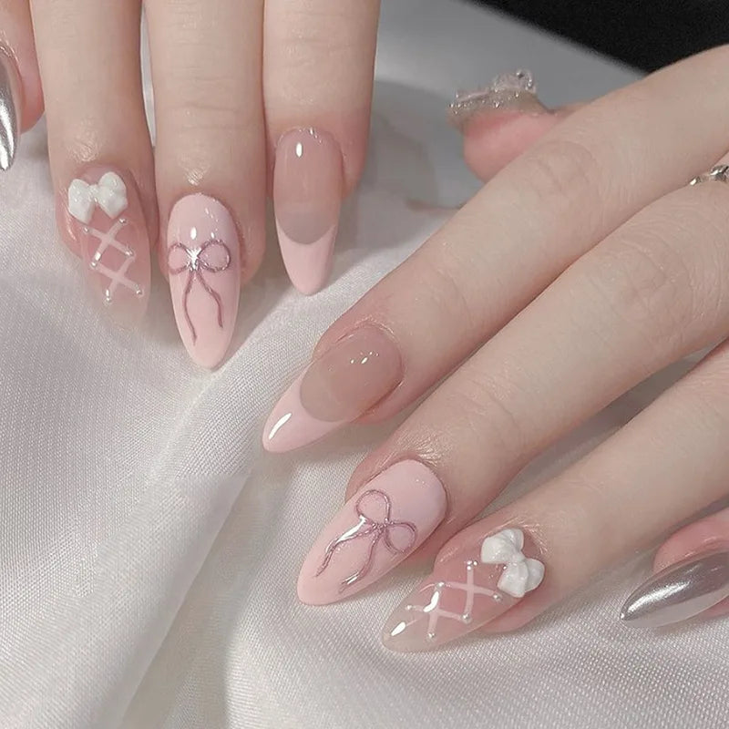 Chic Almond Press-On Nails-8
