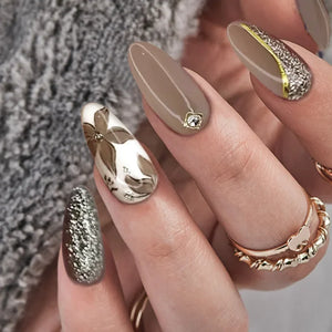 Chic Almond Press-On Nails-16