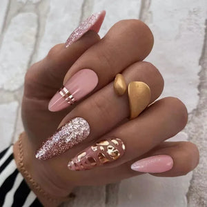 Chic Almond Press-On Nails-17