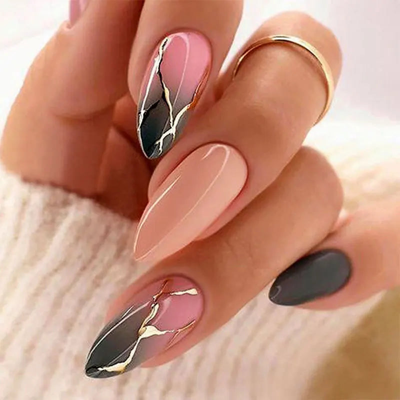 Chic Almond Press-On Nails-22