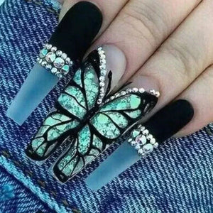 Chic Noir Ballerina Press-On Nails-25