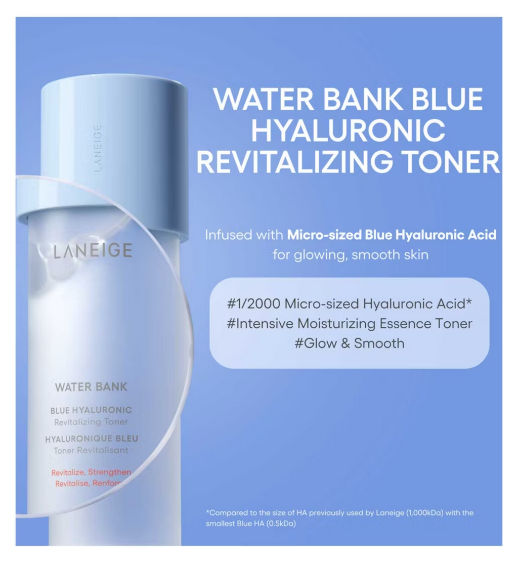 LANEIGE Water Bank Blue Hyaluronic Essence Toner (160ml)