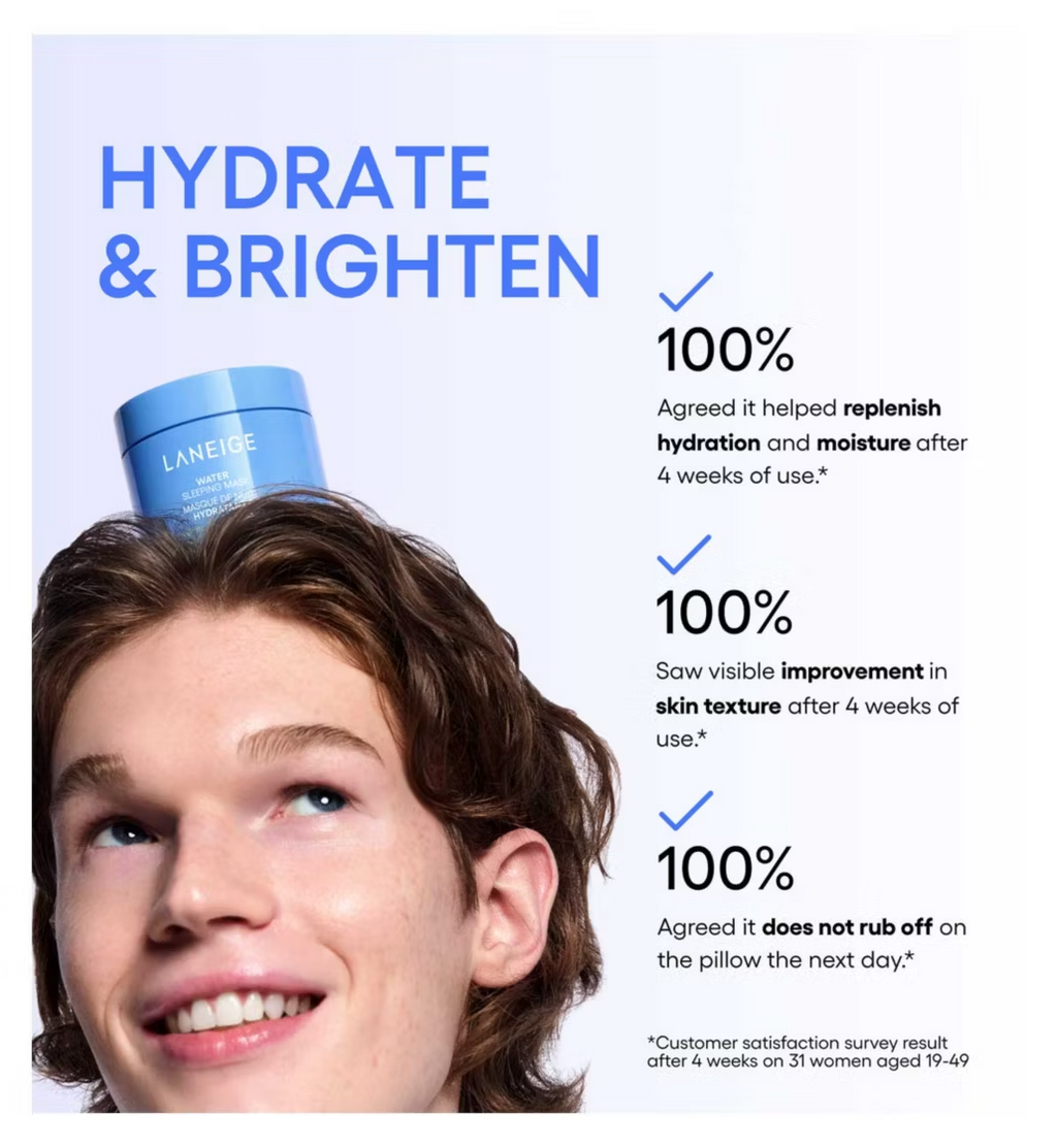LANEIGE Water Sleeping Mask 70ml - Overnight Hydration & Radiance Boost