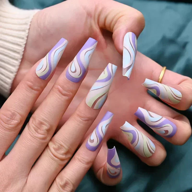 Chic Noir Ballerina Press-On Nails-37