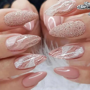 Chic Almond Press-On Nails-42