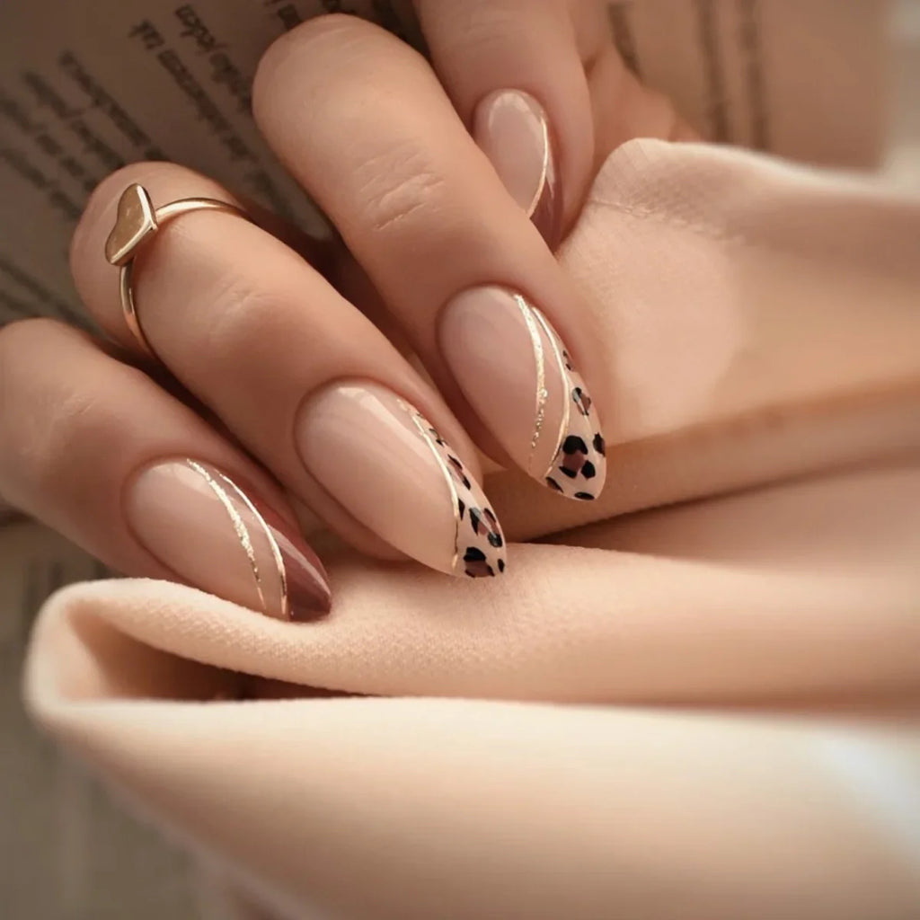 Chic Almond Press-On Nails-49