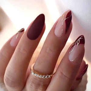 Chic Almond Press-On Nails-38