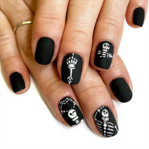 Black Halloween Press-on Nails-30