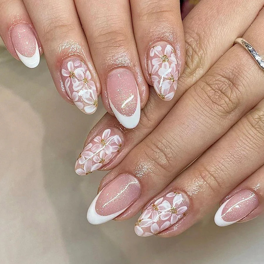 Chic Almond Press-On Nails-45