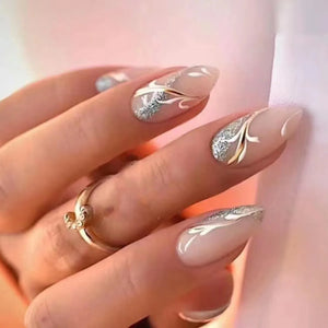 Chic Almond Press-On Nails-43