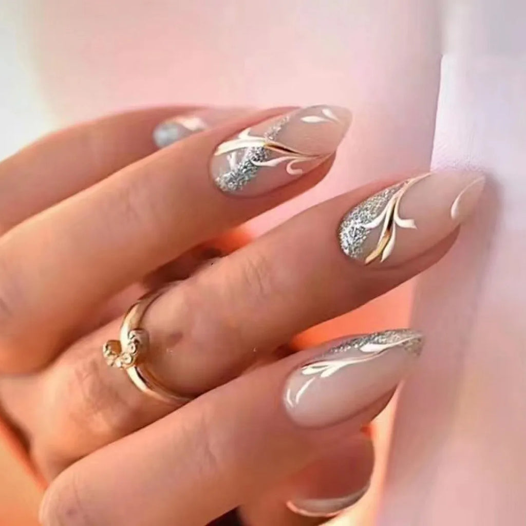 Chic Almond Press-On Nails-43