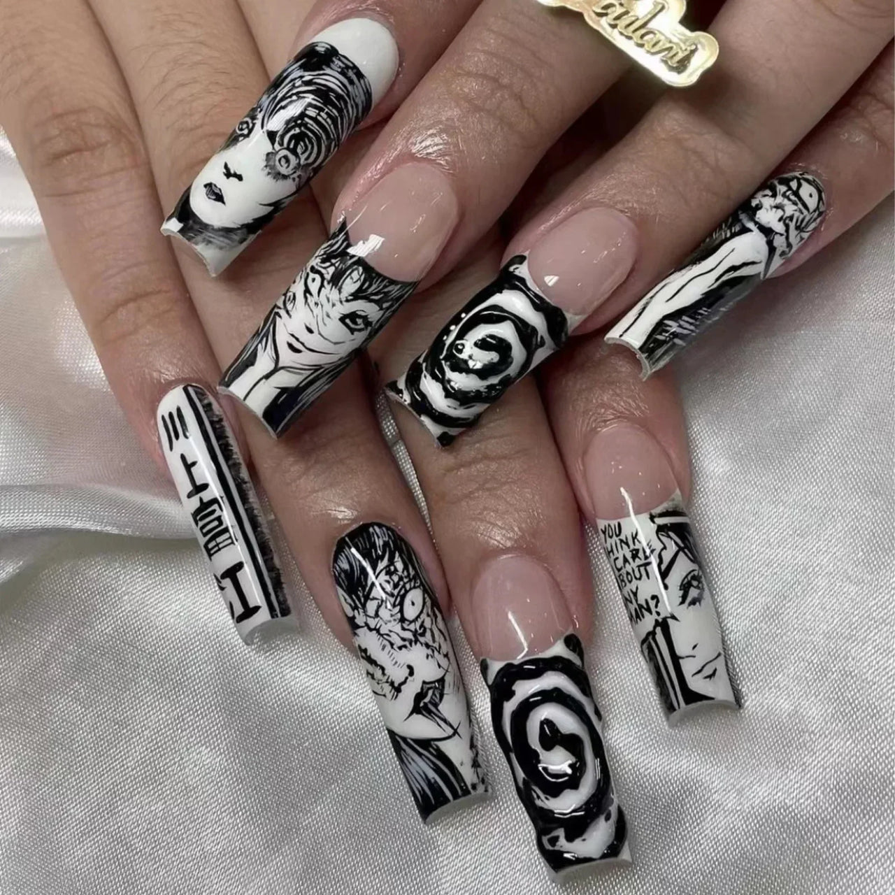 Tomie-Inspired Horror Press-On Nails-0