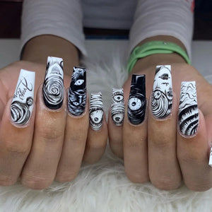 Tomie-Inspired Horror Press-On Nails-7