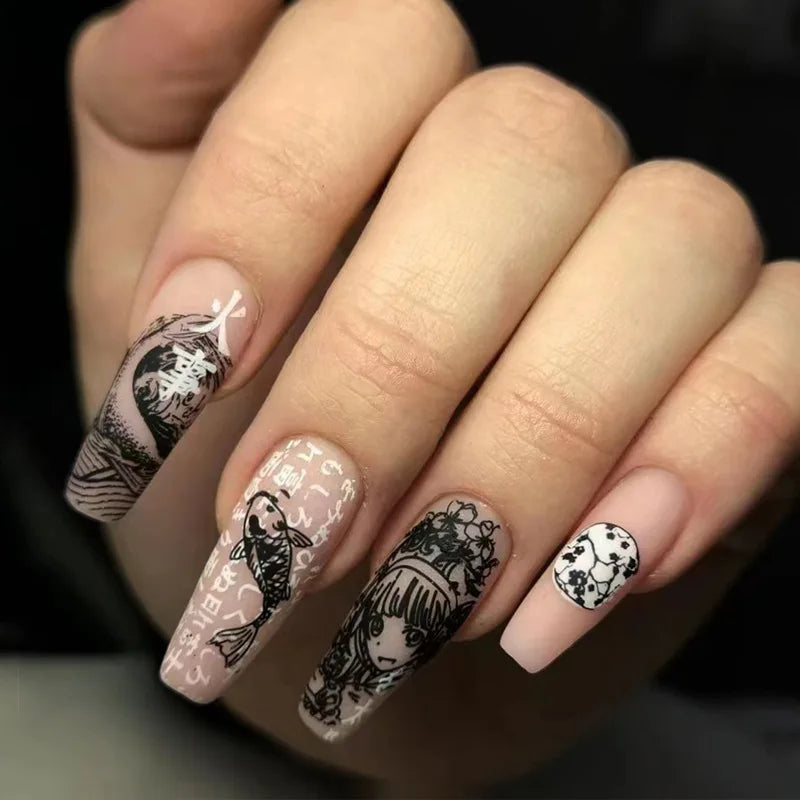 Tomie-Inspired Horror Press-On Nails-9