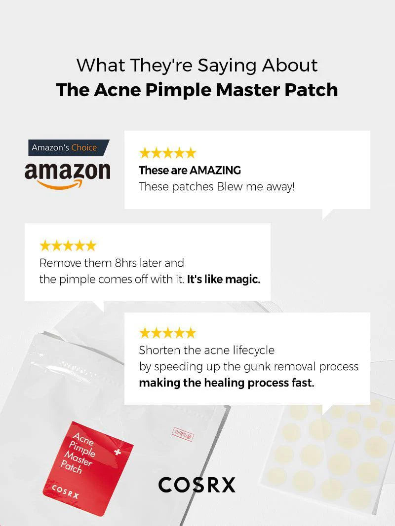 COSRX Acne Pimple Master Patch 24 Patches (3 Sizes)