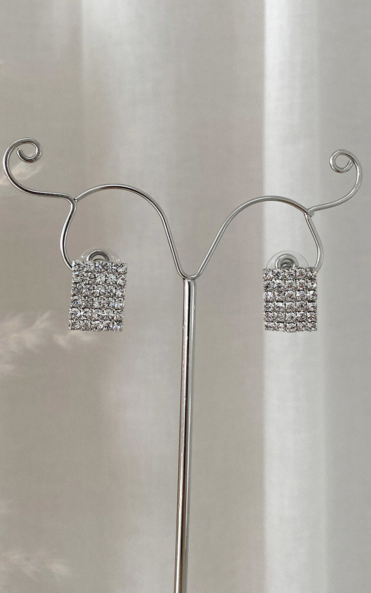 Willa Embellished Earrings – Gold & Silver Crystal Statement Jewellery