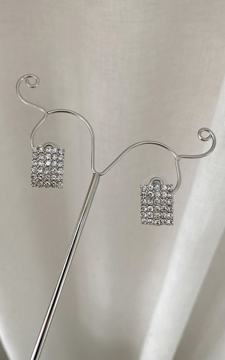 Willa Embellished Earrings – Gold & Silver Crystal Statement Jewellery